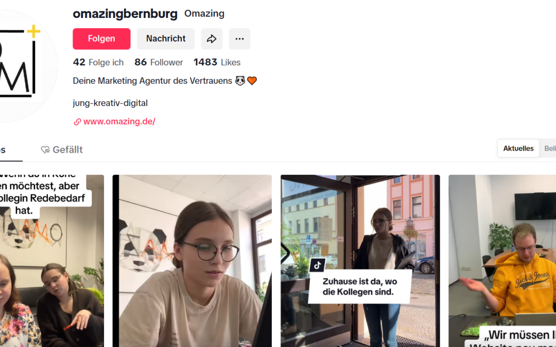 Omazing ist auf TikTok!